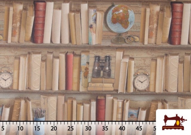 Comprar Tela de Libros Simulando una Librería Antigua