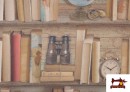 Comprar online Tela de Libros Simulando una Librería Antigua