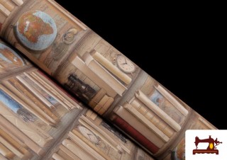 Tela de Libros Simulando una Librería Antigua Tela de Libros Simulando una Librería Antigua