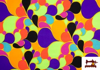 Venta de Tela Fantasía Multicolor