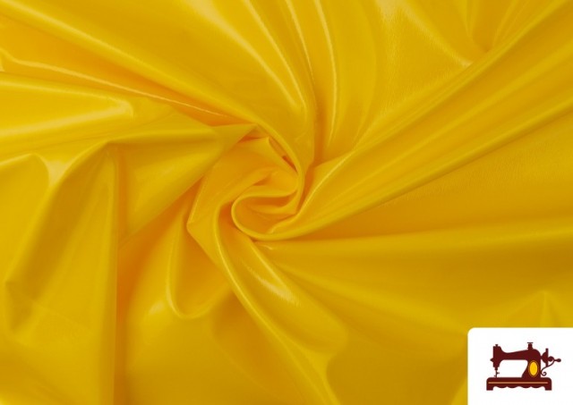 Venta online de Tela de Charol de Colores color Amarillo