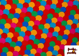 Comprar Tela de Fantasía Estampada Multicolor de  Carnaval