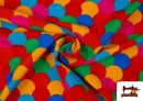 Venta online de Tela de Fantasía Estampada Multicolor de  Carnaval