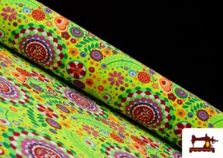 Tela Graffity Fantasia Estampada Multicolor