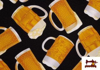 Comprar online Tela Stretch estampado Caña de Cerveza
