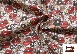 Tela de Popelín de Algodón Roquera