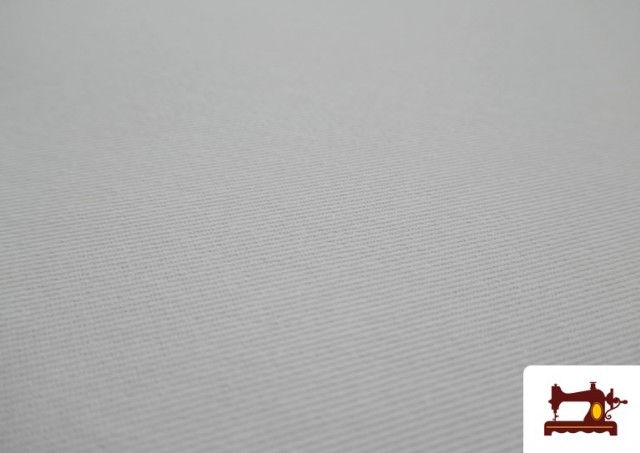 Venta online de Tela de Sarga de Algodón 100% para Gabardinas color Blanco