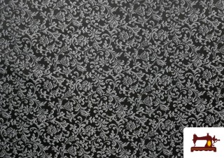 Comprar Tela de Brocado Jacquard Floral Plateado / Dorado color Plata