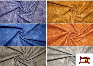 Venta de Tela de Algodón Marmoleada de Colores