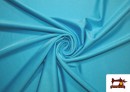 Tela de Licra Elástica de Colores color Azul turquesa