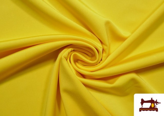 Venta online de Tela de Licra Elástica de Colores color Amarillo
