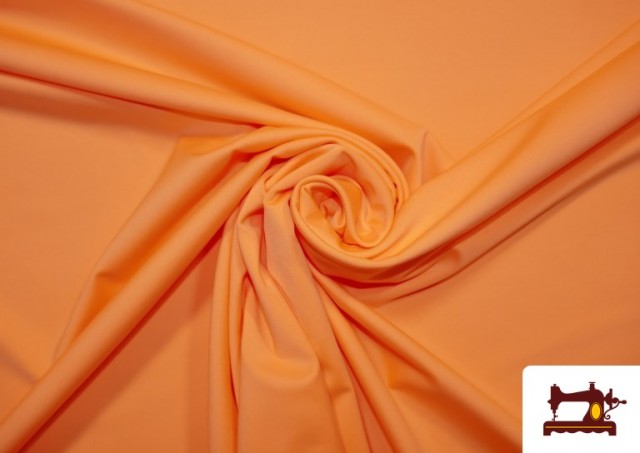 Venta online de Tela de Licra Elástica de Colores color Naranja