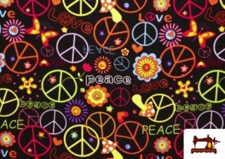 Comprar Tela de con Motivos Hippies