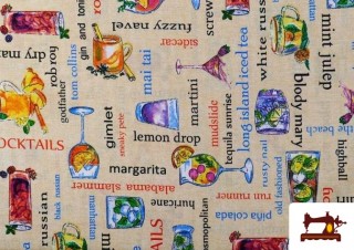 Venta de Tela de Loneta Decoración Cóctel Antimanchas Mantelería