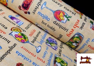 Tela de Loneta Decoración Cóctel Antimanchas Mantelería