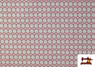 Comprar online Tela de Loneta Estampado dibujo Geométrico Pequeño