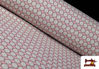 Tela de Loneta Estampado dibujo Geométrico Pequeño