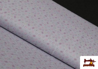 Tela de Algodón Flores y Mariposas