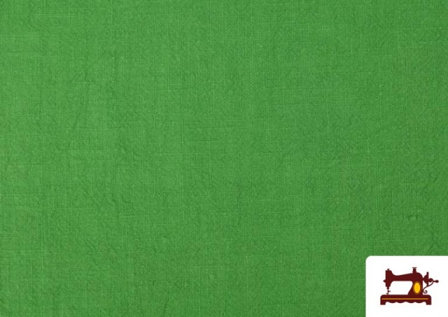 Venta de Tela de Lino Lavado a la Piedra 100% Ramio (12 colores) color Verde