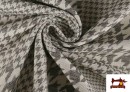 Venta online de Tela de Tapicería de Gobelino Estampado Pata de Gallo Collage