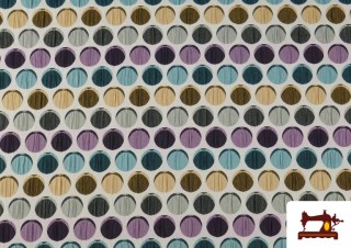 Venta de Tela Jacquard Cloqué Efecto Arrugas color Lila