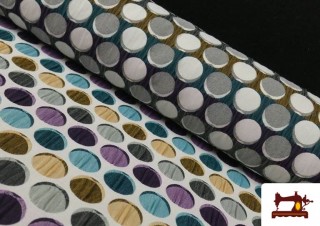 Comprar Tela Jacquard Cloqué Efecto Arrugas color Lila