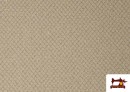Comprar online Tela de Jacquard Geométrico Dibujo Pequeño Dorado color Champagne