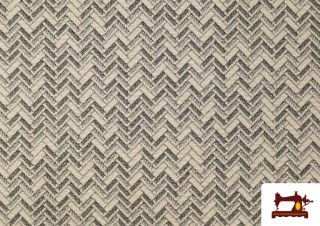 Tela de Tapicería de Gobelino Trenza Espiga  Ancho 140 cms color Beige