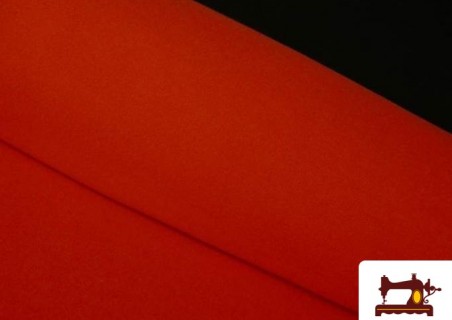 Tela de Paño Mouflon de Colores Colores Naranja