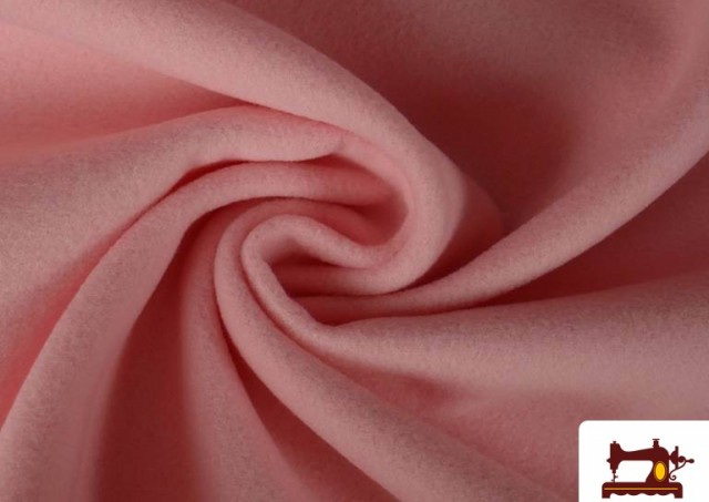 Venta de Tela de Paño Mouflon de Colores color Rosa pálido