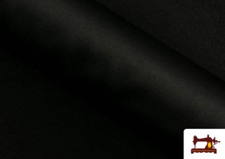 Comprar online Tela de Crepe Satén Raso Con Caída de Colores color Negro Comprar online Tela de Crepe Satén Raso Con Caída de Colores color Negro