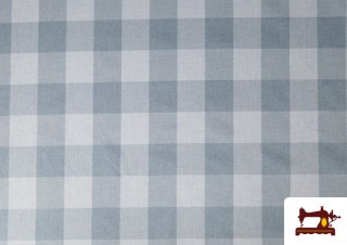 Comprar Tela de Viella Estampado Cuadros Azules