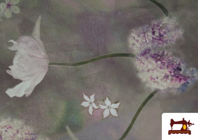 Venta de Tela de Neopreno Floral Hortensias