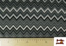 Venta de Tela de Punto Interlock Dibujo Pico Sierra color Gris