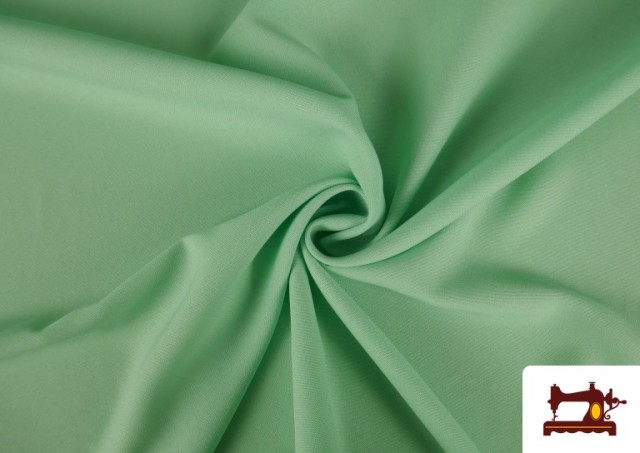 Tela Plana Stretch Economica Multicolor, Negro, Blanco +28 Colores color Verde mint
