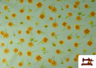 Comprar Tela de Algodón Estampado Girasoles