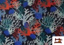 Venta de French Terry Estampado Coral Marino