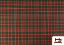 Cuadro Escocés para Mantelería y Decoración Navidad ancho 305cm color Verde