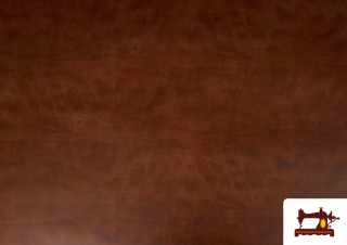 Comprar Tela Polipiel Envejecida Marrón Ecopiel