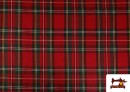Venta de Tela de Viella Tartan de Cuadros Escoceses Rojo