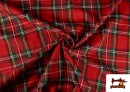 Venta online de Tela de Viella Tartan de Cuadros Escoceses Rojo