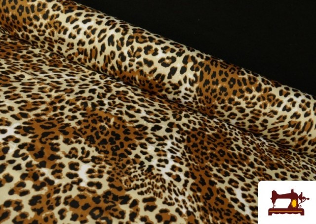 Tela de Licra Estampado Animal Leopardo