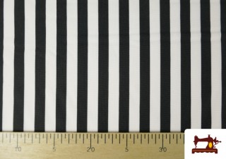 Comprar Tela de Rayas Blancas y Negras 1.50cm