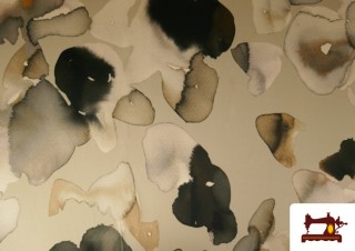 Tela de Creppe Satén Estampado Acuarela Tela de Creppe Satén Estampado Acuarela