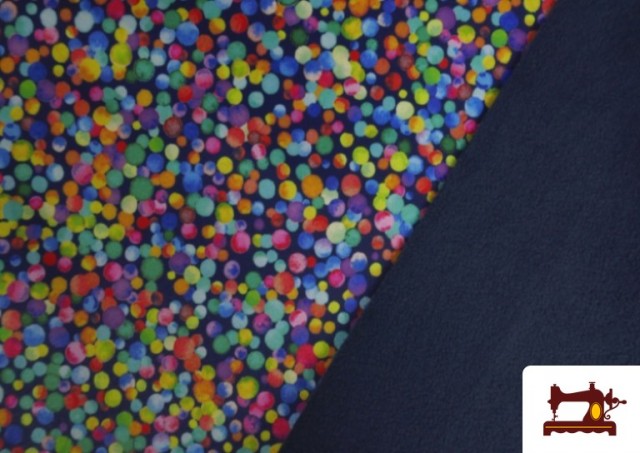 Venta online de Softshell estampado Topitos Multicolor