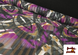 Comprar Tela de Gasa Coupé Estampada color Lila