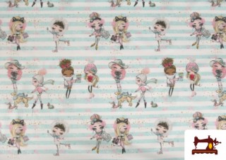Comprar Tela de Algodón Estampado Chicas