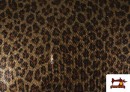 Venta de Tela de Lentejuelas Animal Print Leopardo