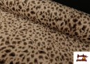 Tela de Pelo Animal Leopardo Peluche Suave