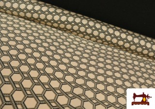 Tela de Creppe Satén Dibujo Hermes